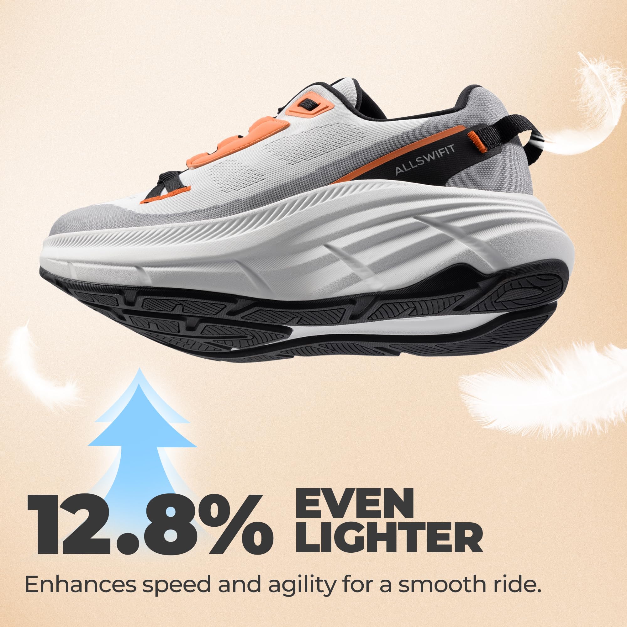 ALLSWIFIT Women's Walking Shoes Cushion Running Tennis Non-Slip Comfortable Workout Gym Athletic Breathable Fashion Sneakers ActiveLite - Image 4