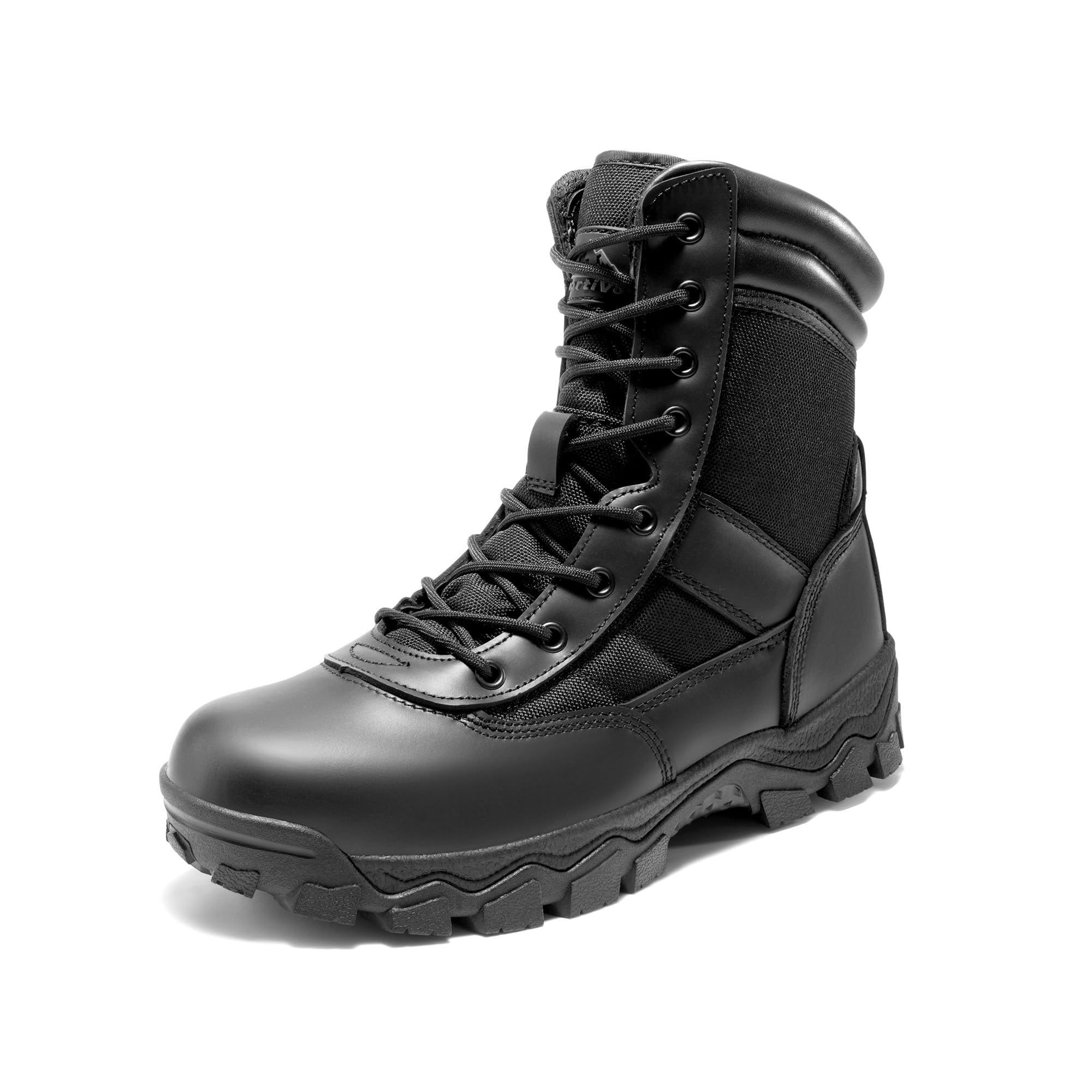 NORTIV 8 Men's Tactical Military Work Boots Side Zipper Outdoor Motorcycle Combat Boots 8 Inches 2.0 Trooper-pro - Image 8