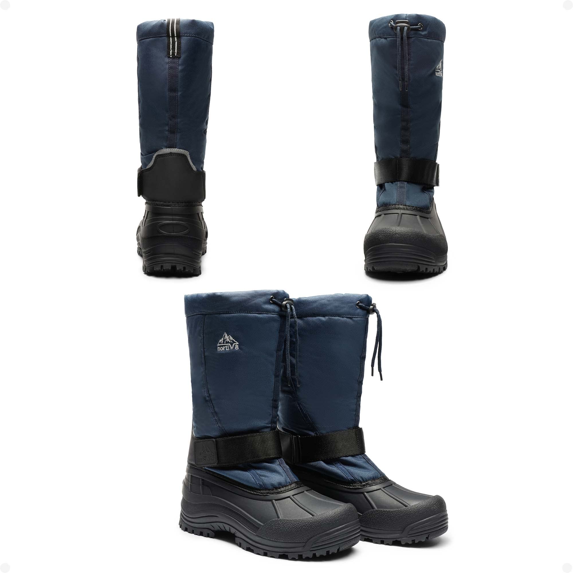 NORTIV 8 Men's Waterproof Winter Snow Boots Insulated Fur Liner Lightweight Outdoor Tall Boots - Image 7