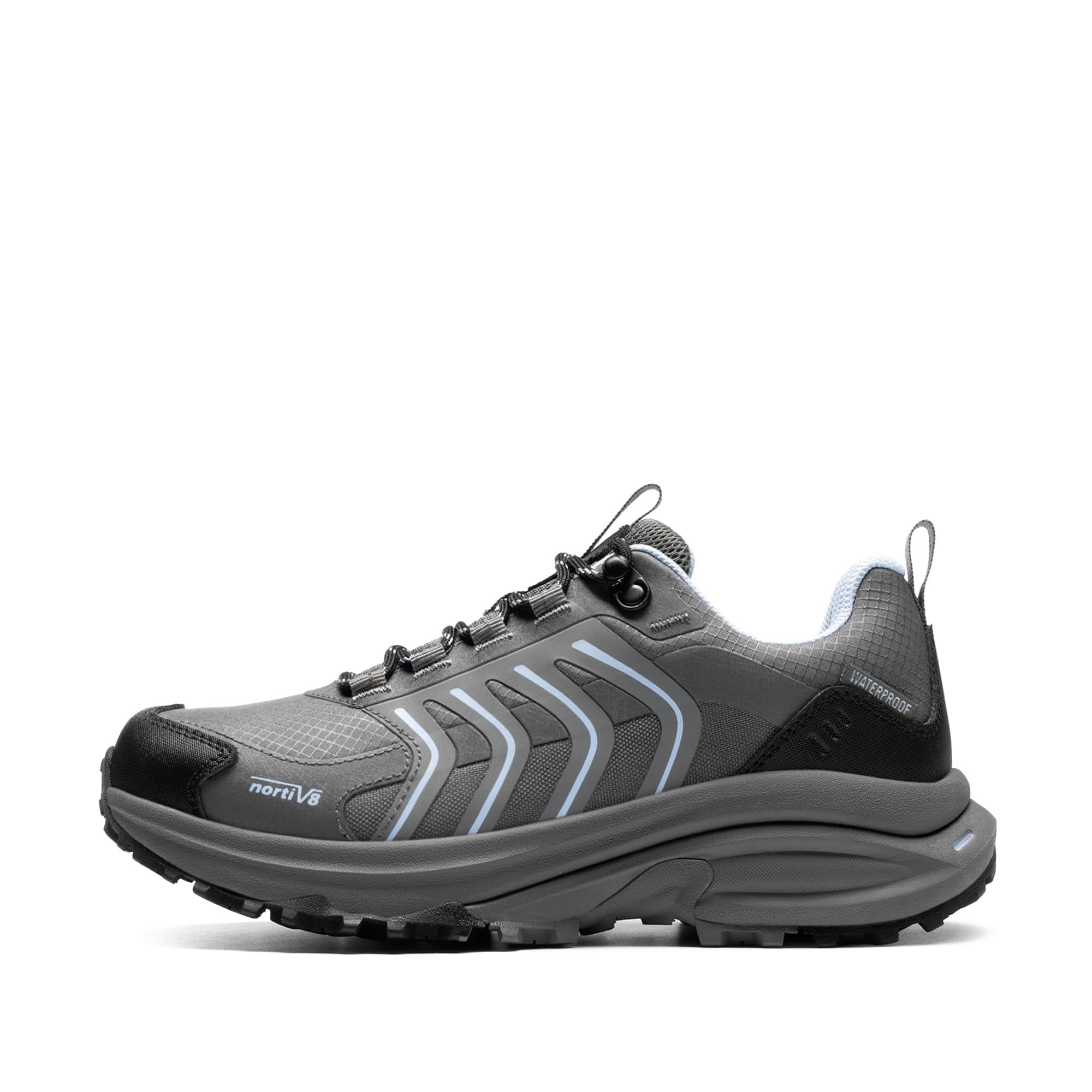 NORTIV 8 Women's Waterproof Hiking Shoes Lightweight for Walking All Day Comfort Non-Slip Outdoor Trekking Camping Climbing Fashion Sneakers Armadillo FieldLite - Image 3